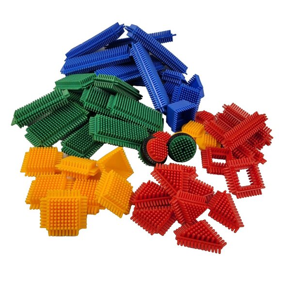 Playskool Bristle Blocks - 45+ Pcs - Picture 2 of 6